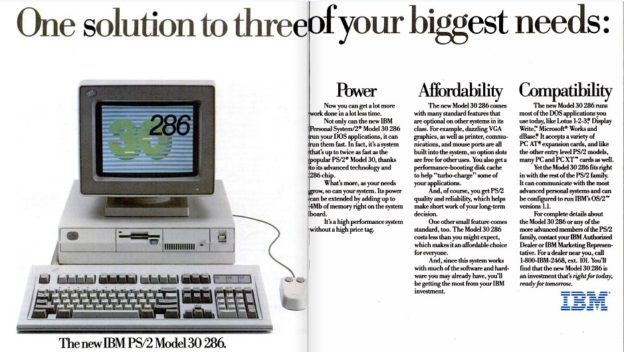 IBM PS/2 Model 30 286 (8530-E01) | kishy.ca